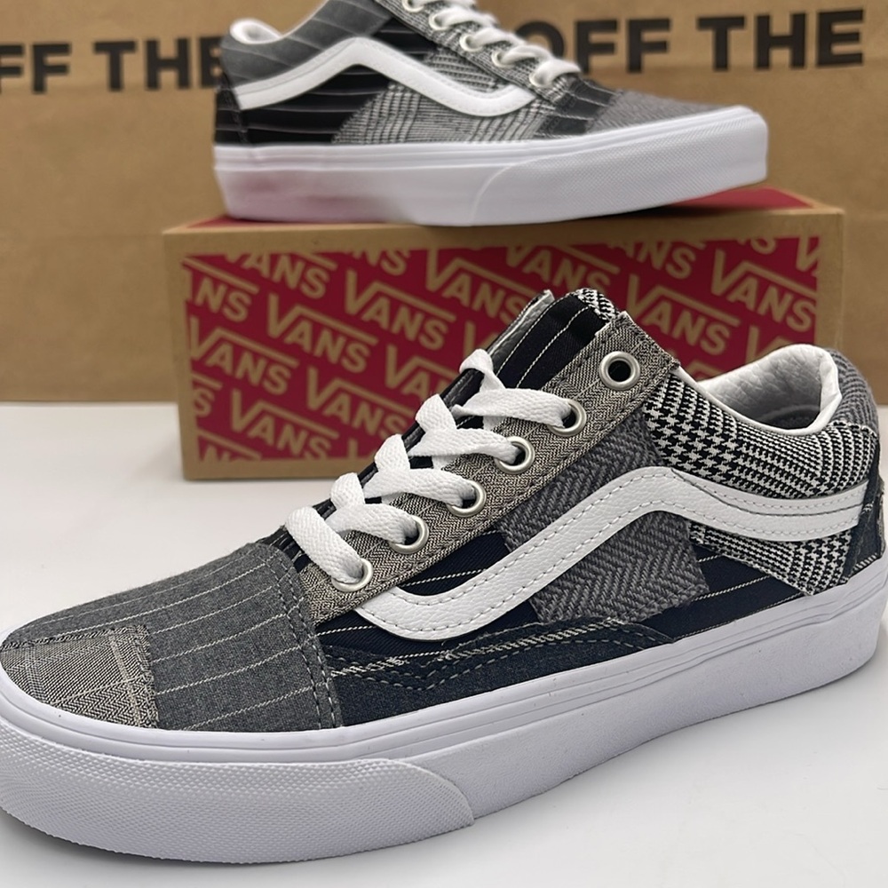 Vans WMNS Black and Gray Sneakers Old Skool Patchwork 
Conference Call Suiting - Picture 15 of 16